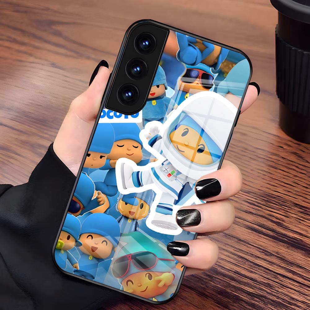 Pocoyo Handyhülle Für Samsung S25 Plus S20 S20 Plus S22 Ultra S23 FE S21 Plus S21 Ultra Glasabdeckung