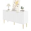 Modern en Eenvoudig Dressoir, Moderne Dressoirkast, Opbergbuffet Woonkamer Set, 140L x 38B x 75H(cm)