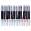 12pcs Highlighters Erasable Bright Color Smooth Watercolor Markers for Electronic Screen Painting Graffiti