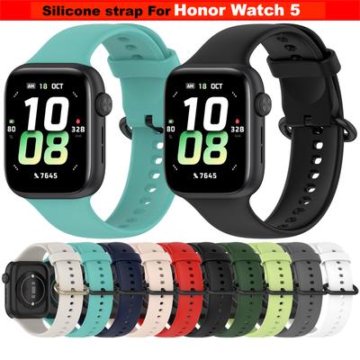 Silicone Strap For Honor Watch 5 Strap Men and Women Replacement Strap For Honor Watch 5 Band Wristband Accessories