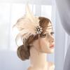 Bentiță Femei Vintage Pene Artificiale Strass Ciucure Păun Decorativ Exquisită Performanță Mireasă Flapper Podoabă Păr Accesorii
