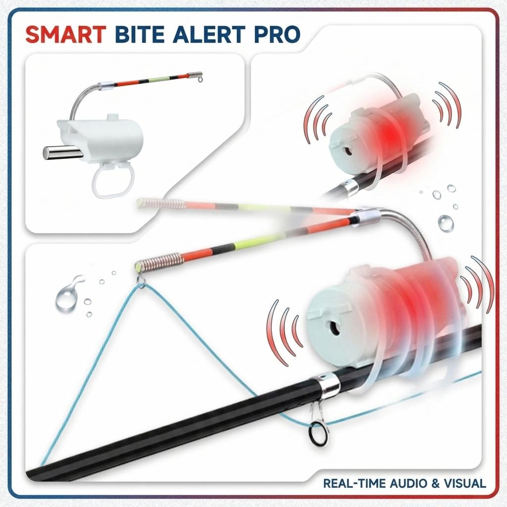 High Sensitivity Fishing Float Alert For Rods, Electronic LED Fishing Sound Alarm, Night Fishing Rod , For Rod Tip Detection