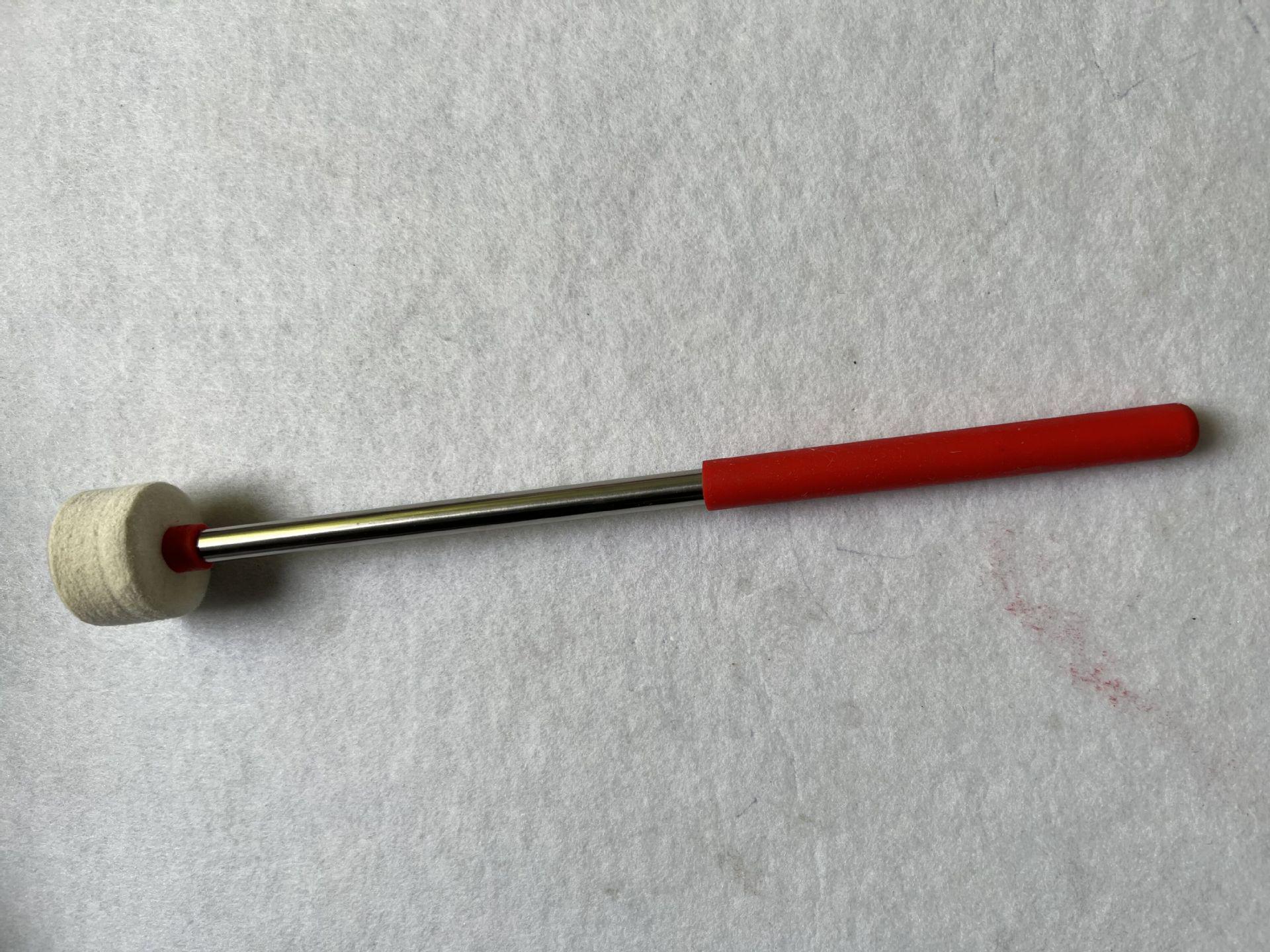 Барабанные палочки из нержавеющей стали с войлочными головками для малого барабана, бас-барабана и перкуссии