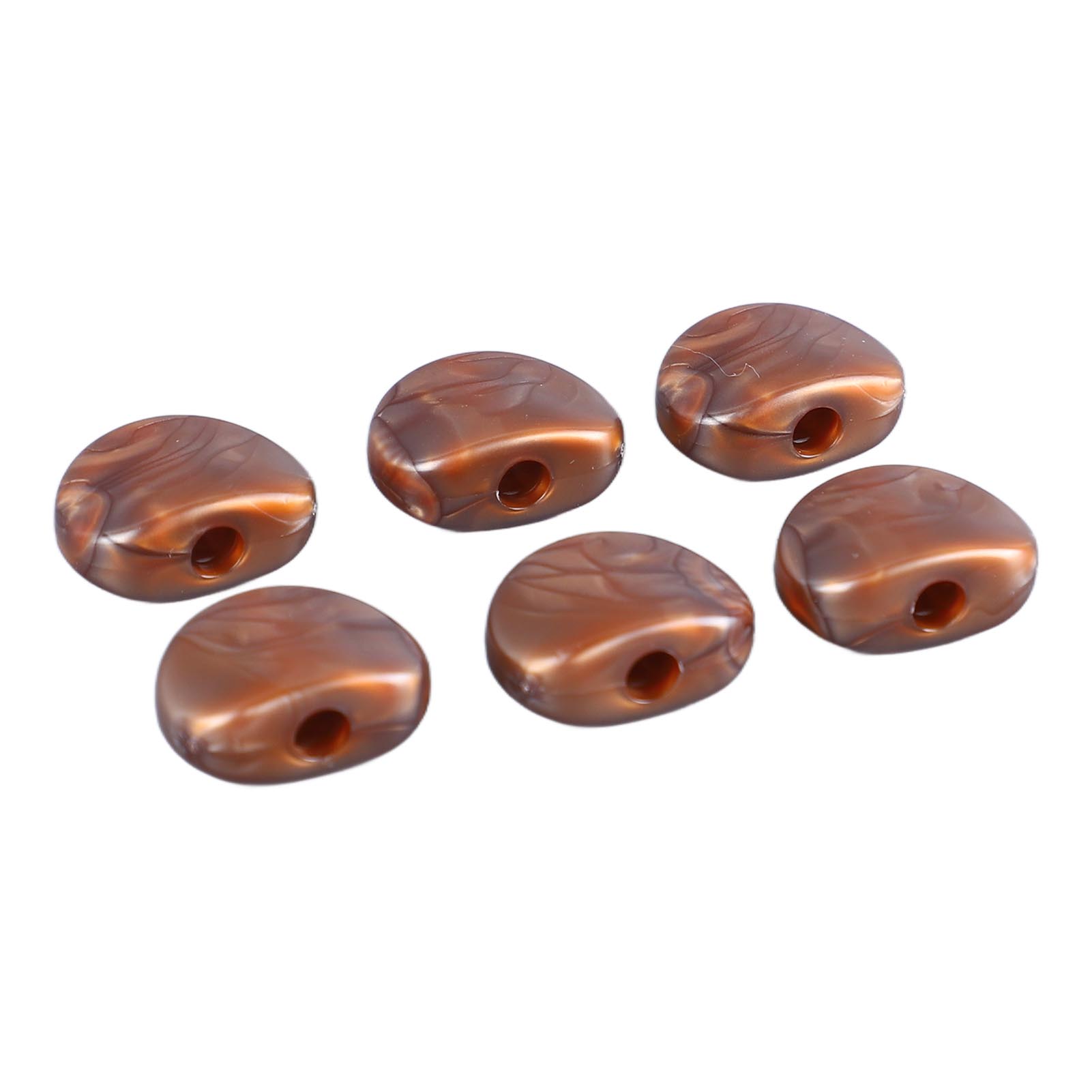 

6Pcs Electric Guitar Tuning Peg Key Button Semicircle Shape Folk Classical Guitar Tuning Peg Handle кофейный