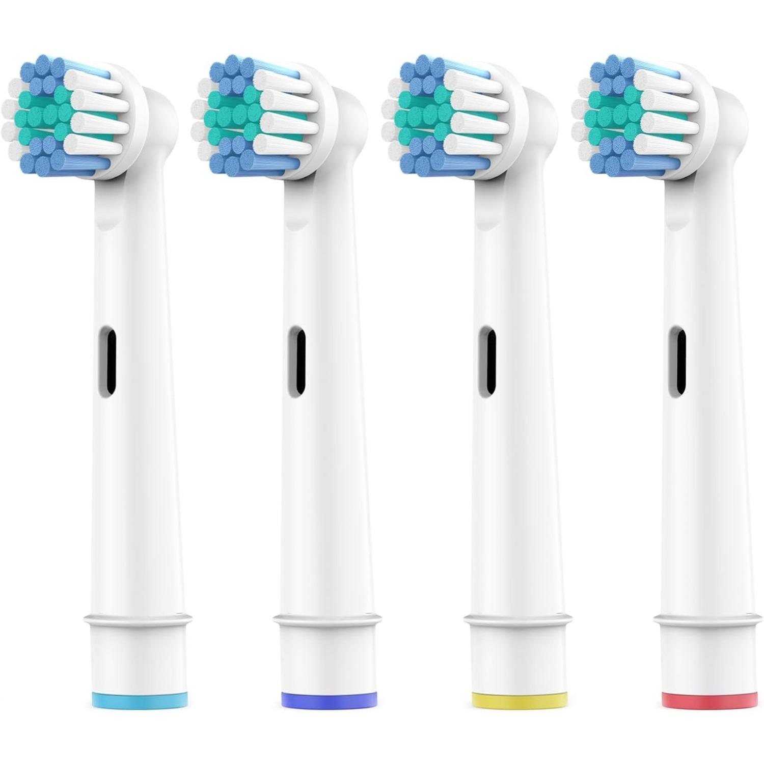 

SetSail Toothbrush Heads for Oral B, 8 Pack Professional Electric Toothbrush Replacement Heads Medium Soft Dupont Bristles Replacement Toothbrush 1 Count (Pack of 4)