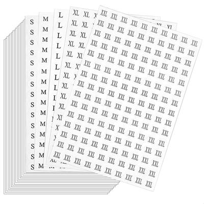 Size Stickers S M L XL XXL 5 Size Diameter 13 Total 30 4500 Clothes Size Label Clothing Size Marking Commercial Use Set, Round, Mm, Sheets, Pieces,