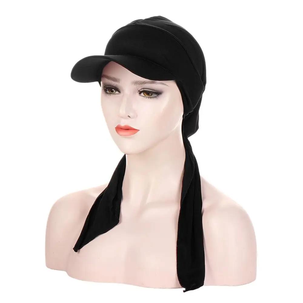 Women Sunscreen Headscarf Muslim Hijab Head Wrap Wrap Caps Turban Hat
