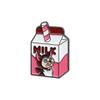 Milk Box Stylish Brooches Creative Alloy Pins For Trendy Men And Women Perfect For Summer 2024 Fashion