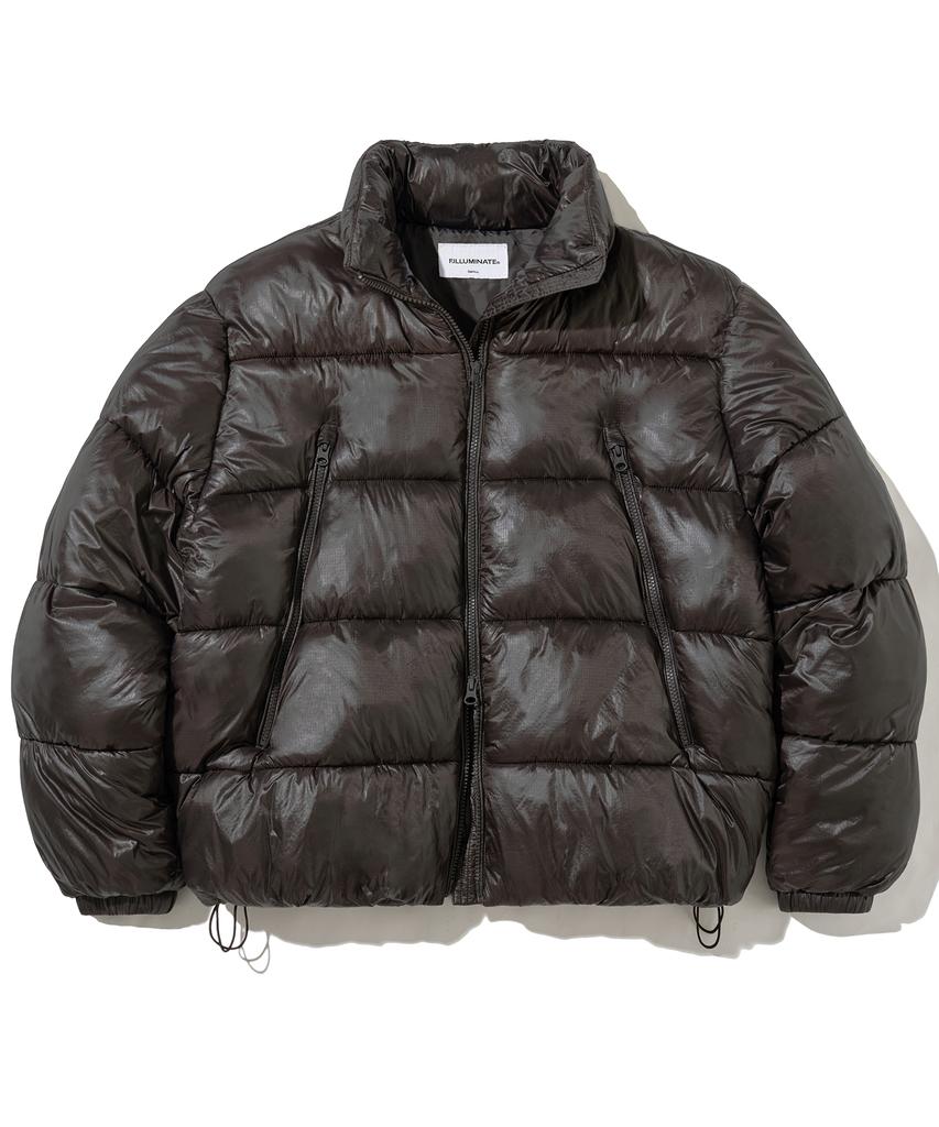 Filluminate Urban Shield Padded Jacket - Dark Brown