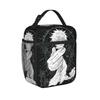 JJK Anime Gojo Satoru Thermisch Isolierte Lunchtasche für die Arbeit Wiederverwendbare Lebensmitteltasche Kühltasche Thermische Lunchbox