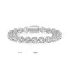 A 9mm Cuban Flip Bracelet European and American Hip-hop Diamond-encrusted Tennis Jewelry Light Luxury Trendy Heavy Industry Design, Popular
