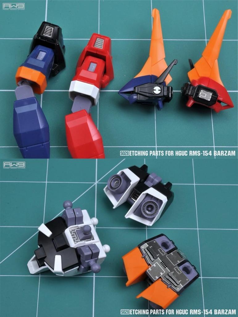 HG 1/144 Barzam (A.O.Z. RE-BOOT Version) Custom Detail Up High-Quality Metal Parts with Water-Transfer Decals