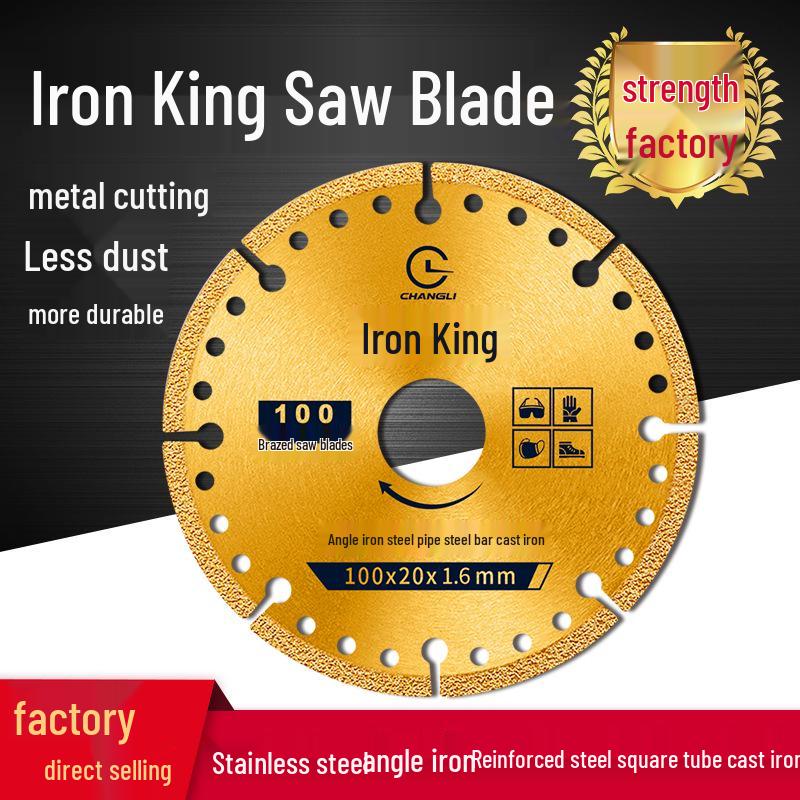Stainless Steel & Cast Iron Cutting Disc for Metal: Iron Cutter King (100/115/125 mm)