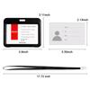 Two sided Transparent Protective Case Waterproof Card Protector Protective Sleeve Vaccination Record Card ID Card Holder