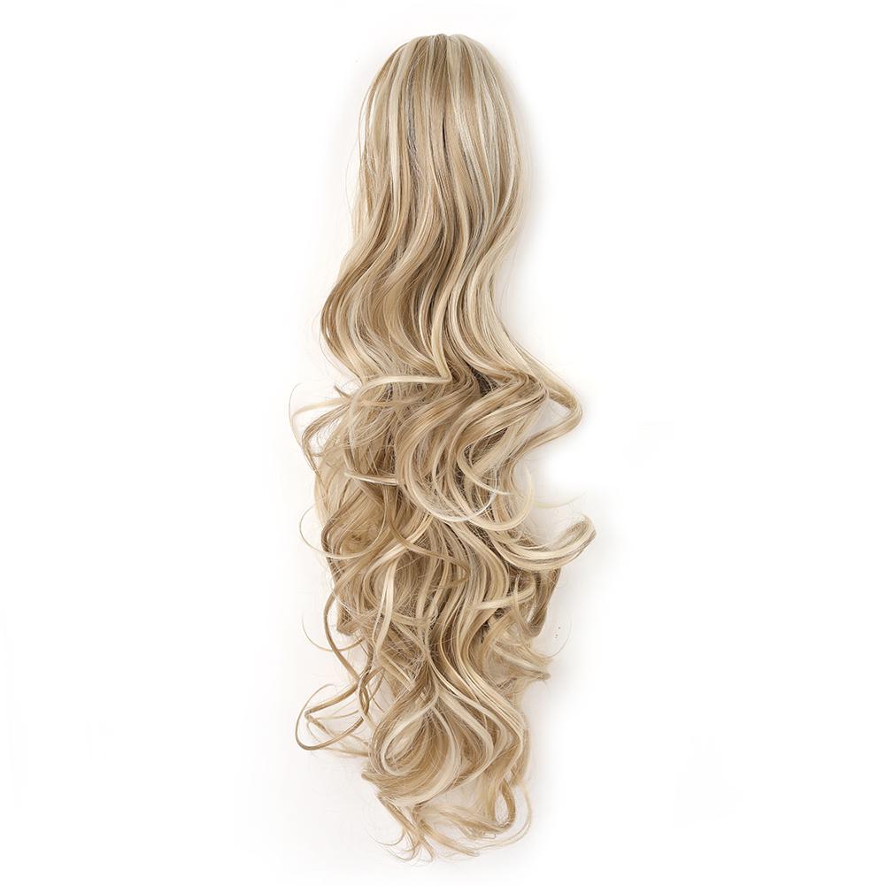 Claw Clip Ponytail Extension 18"&24 Clip In Wavy Synthetic Ponytail Hair Extensions Long Pony Tails for Women Extensions