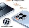 Four-Corners Shockproof TPU for Xiaomi 15T Mi 15T Pro 5G Protective Cover Transparent Back Shell Frame Funda Coque