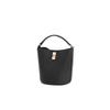 Belle New Year Gift Women's Almond Bucket Bag Genuine Leather Commuter Handbag BL766DX4 Black