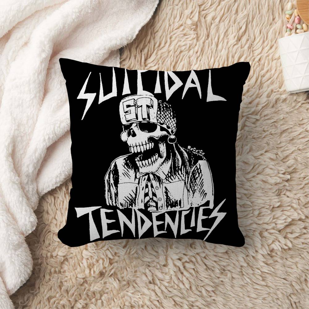 

SSuicidalTendencys Heavy Rock Band Maple Design Cushion Cover Happy Autumn Harvest decor Holiday Decorati Pillow Cover 30x30 cm