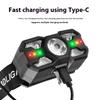 Powerful Induction LED Headlamp Rechargeable IR Motion Sensor Head Lamp Camping Night Fishing Cycling Portable Headlight