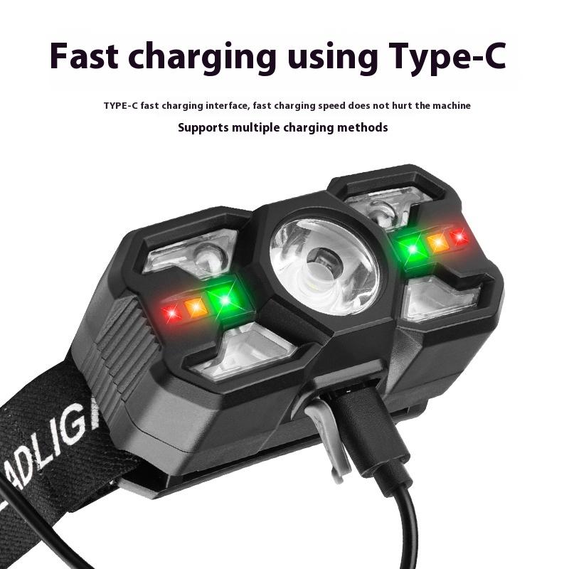 Powerful Induction LED Headlamp Rechargeable IR Motion Sensor Head Lamp Camping Night Fishing Cycling Portable Headlight