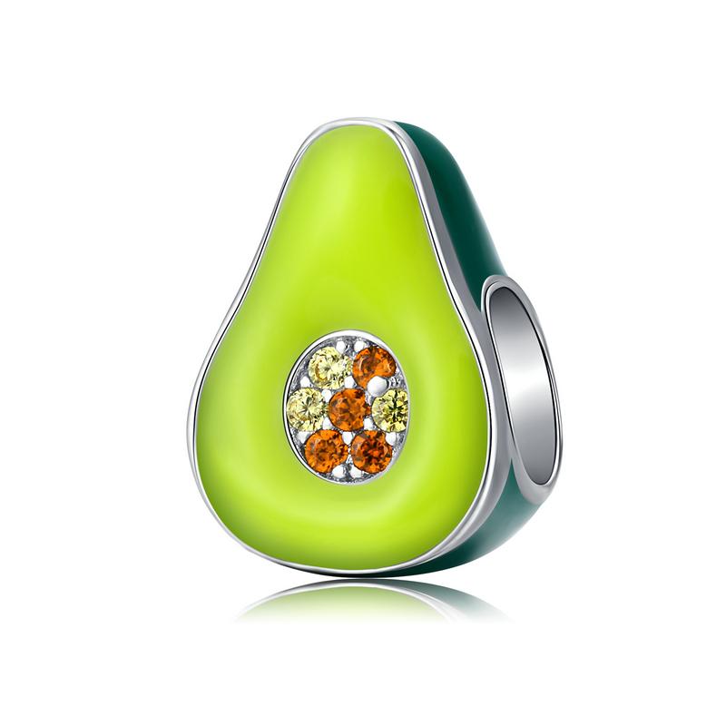 BAMOER Silver Charm Collection 925 Silver Dazzling CZ Beads Fit Bracelets & Bangles Jewelry