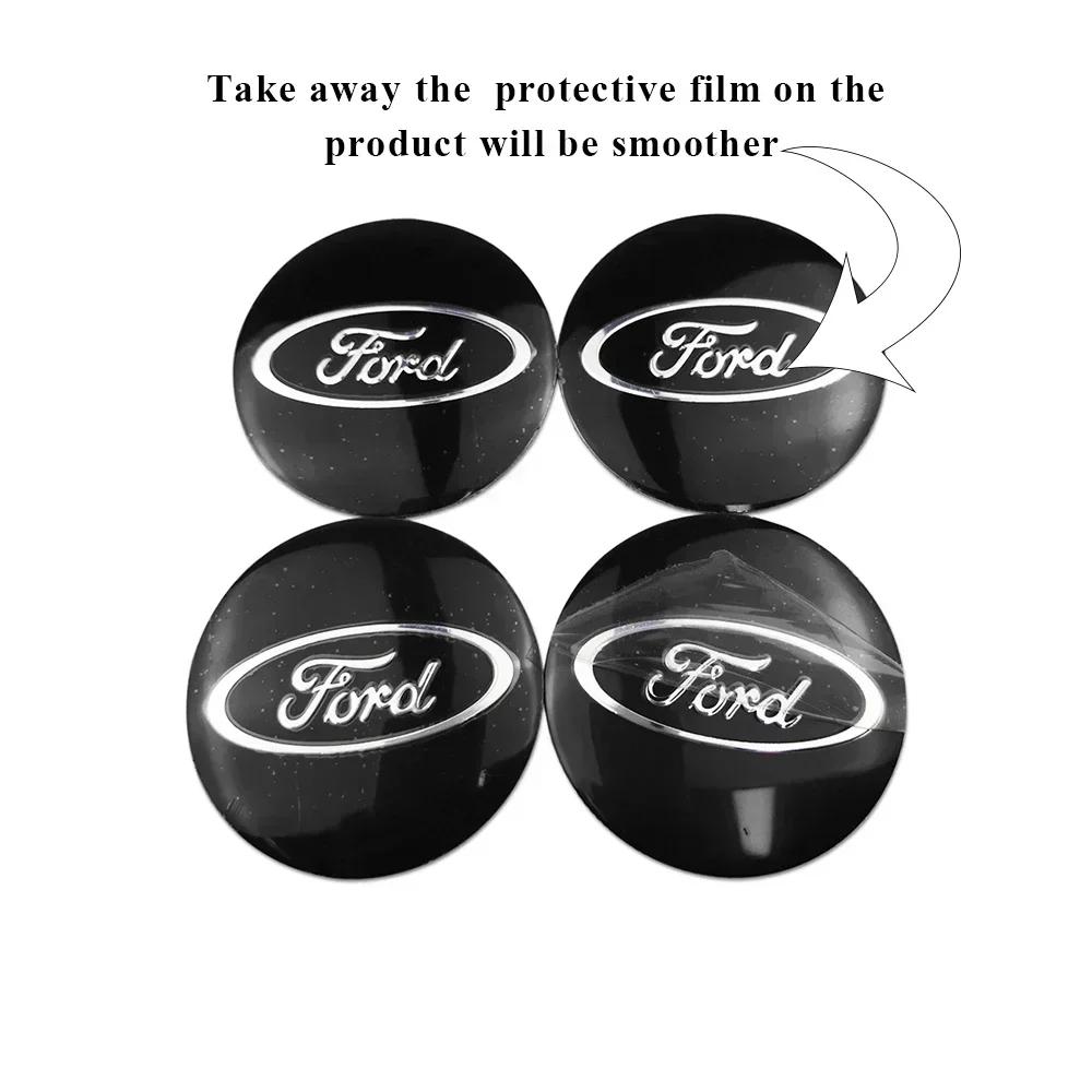 Samolepka na auto 56MM, nálepky na ráfky kol, nálepky na středový náboj pro Ford Kuga Fusion Shelby ST RS Mondeo Focus 2 3 Fiesta Explorer Ed