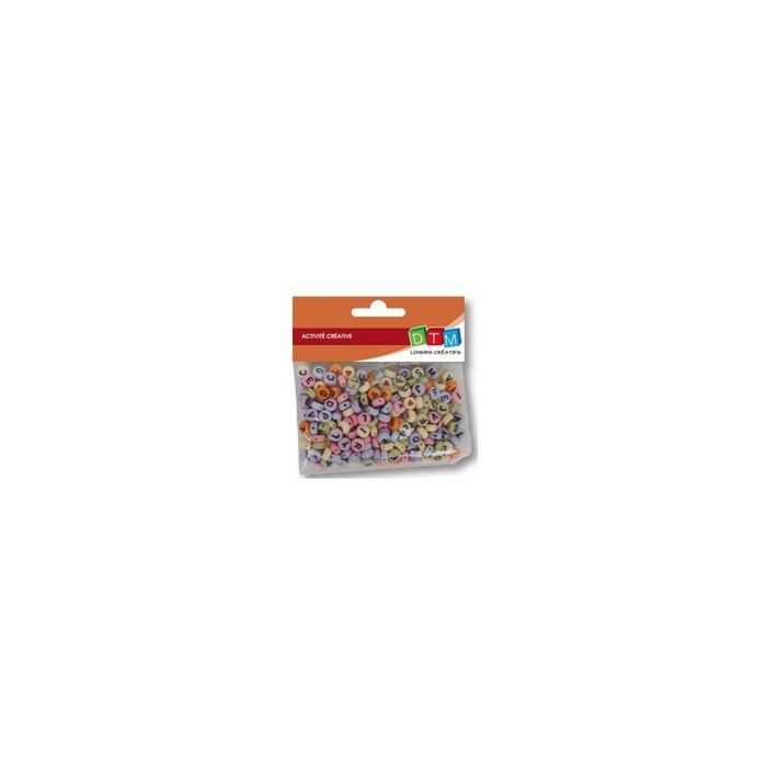 Perles Alphabet Multicolore - DTM - Pour Bijoux - Enfant Mixte - 250 perles