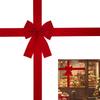 Large Red Bows Christmas Bows Ribbon Party Decorations Cabinet Christmas Decorations For Party Farmhouse Front Door Wall Wreath