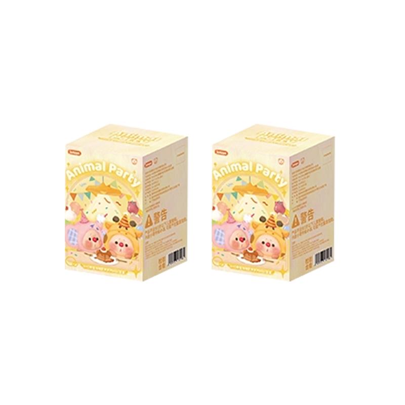 Jotoys Oyo Bear Cub Animal Lie Prone Series Mini Blind Box Cute Grain Handmade Desktop Ornament Toys Mystery Box Surprise Gifts