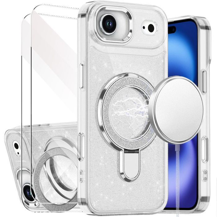 Schutzhülle - BOOLING - für iPhone Air - Transparent - 2 Gehärtete Gläser - Stoßfest