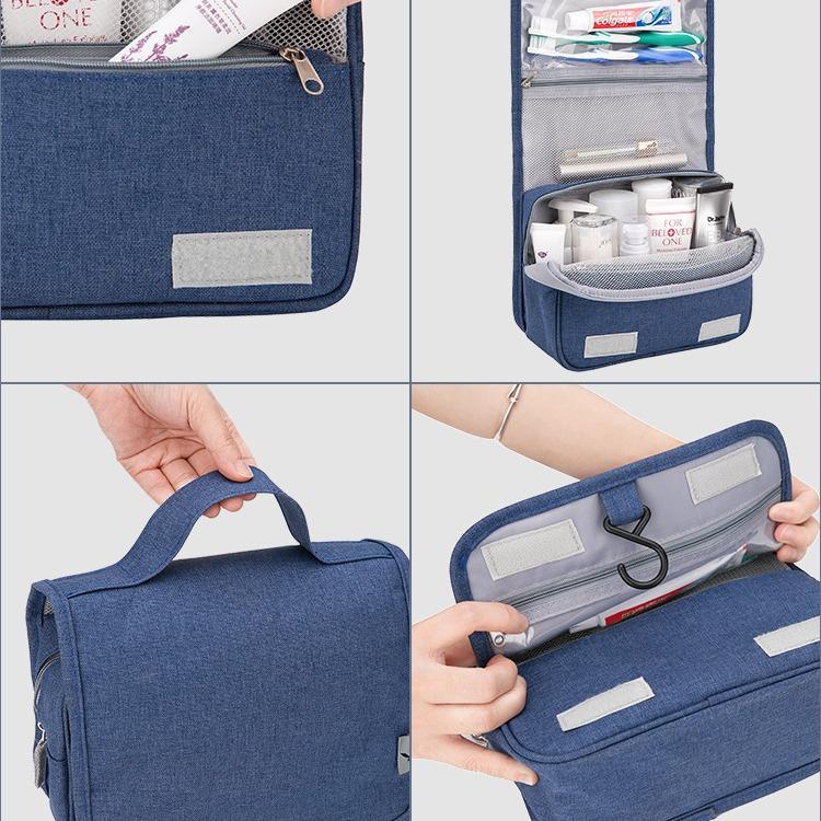 Large Capacity Waterproof Foldable Toiletry Bag for Men Portable Travel Dry Wet Separation Cosmetic Wash Storage Bag