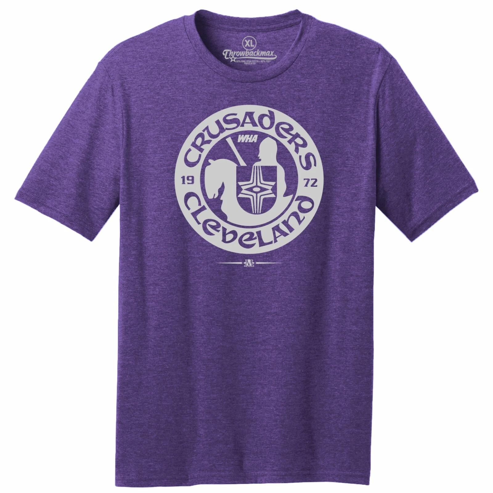 Cleveland Crusaders 1972 WHA Hockey TRI-BLEND Tee Shirt 4XL
