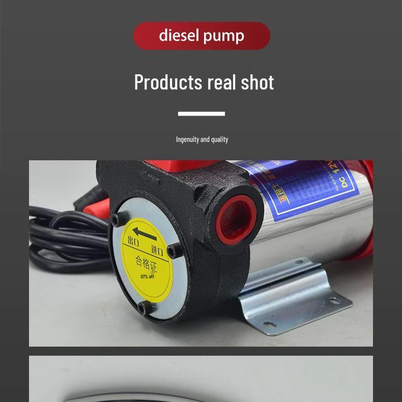 Diesel Oil Pump: Remote-Controlled, Self-Priming Electric Pump, 12V/24V/220V, High Power, Pure Copper
