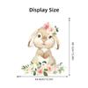 Cartoon Niedlicher Hase Blume Tier Wandaufkleber Abnehmbar für Schlafzimmer Wohnzimmer Kinderzimmer Hintergrund Dekoration Wandtattoos