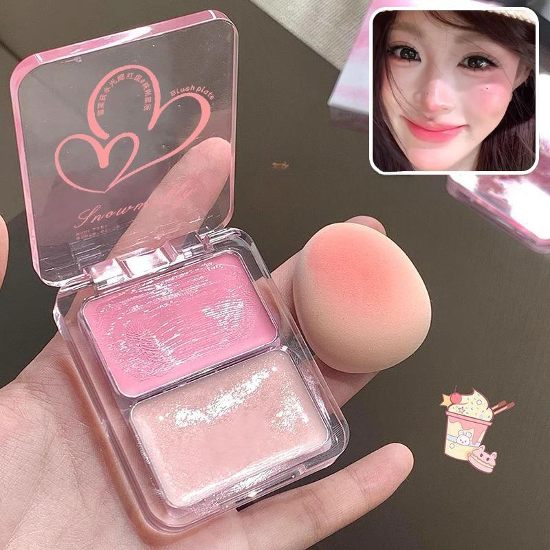 

Двухцветный многофункциональный хайлайтер, расширяющий цвет, псевдовеганский, натуральный, стереоскопический, прозрачный увлажняющий бальзам-румяна для кожи Peach Star