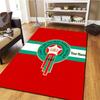 Moroccan Football Crest Custom Name Carpet Rug For Living Room Bedroom Home Sofa Decoration Kids Play Nonslip Floor Mat