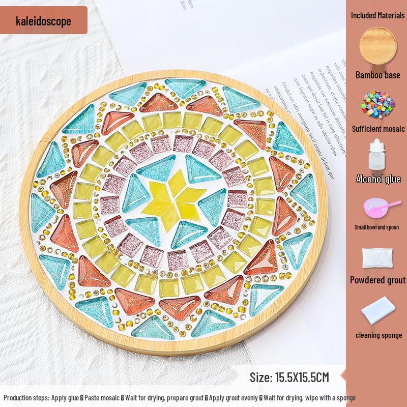 DIY Mosaic Coaster Kit for Kids: Creative Father's Day Craft