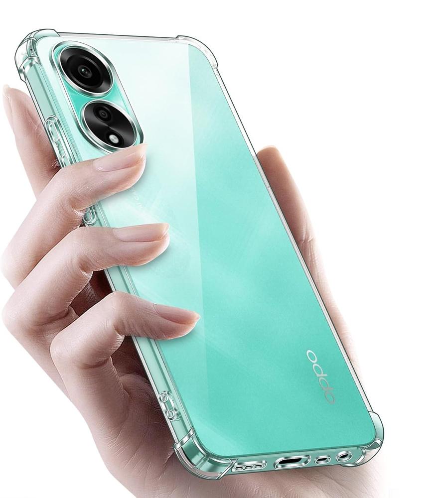 Case for Oppo A78 4G, Dropproof, Transparent