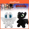 Dynamic Night Fury And Light Fury Plush Toys For Dragon Lovers Black And White Dragon Dolls