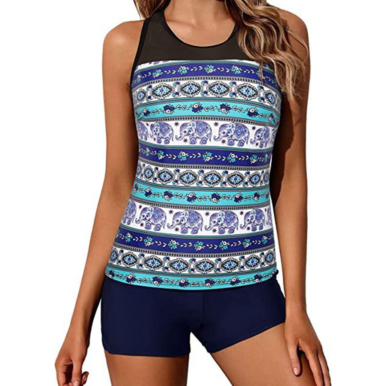 

Женский удобный сексуальный купальник бикини с раздельным телом S синий