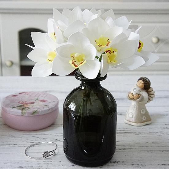 Artificial Flower Fine Workmanship Weather-resistant 4 Branches Real Touch Ultra Realistic Simulation