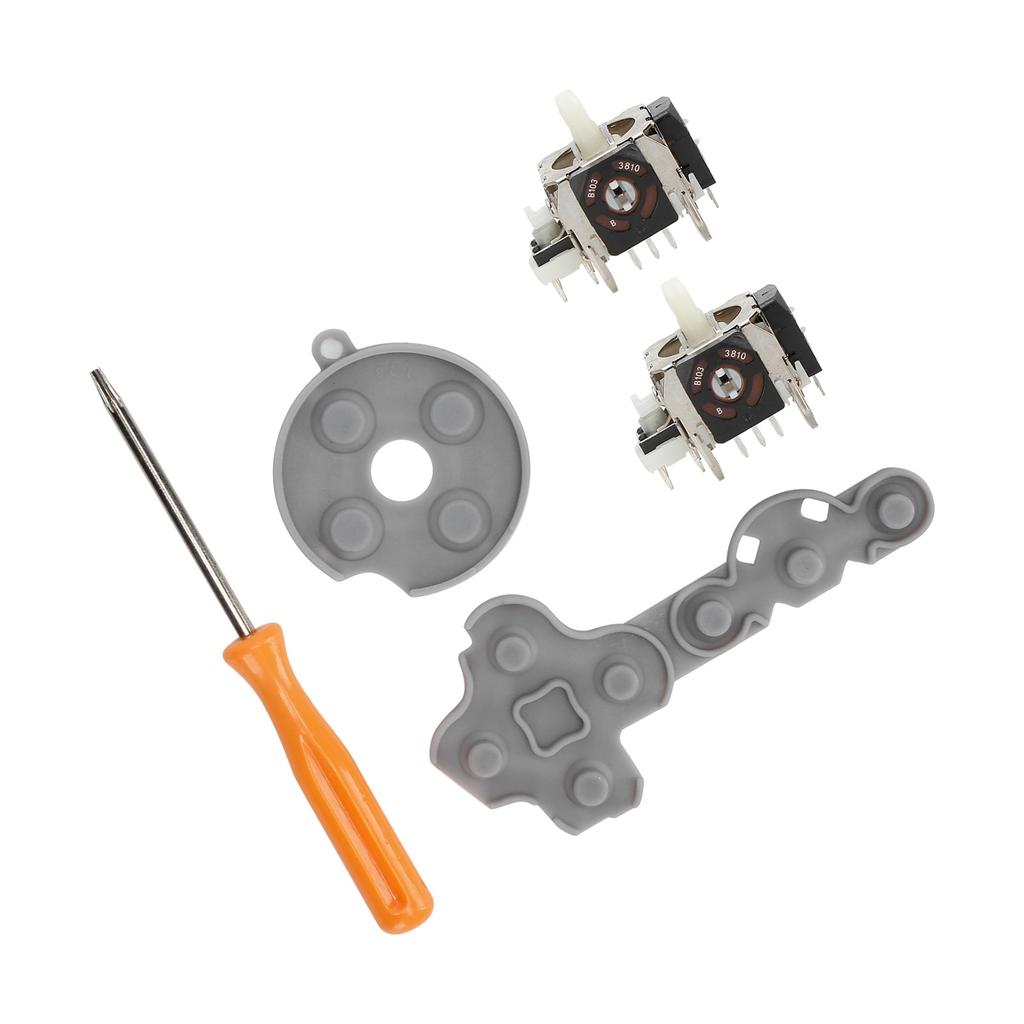 1 Set of Conductive Silicone Rubber Pad and Rocker Compatible for XBOX 360 Controller