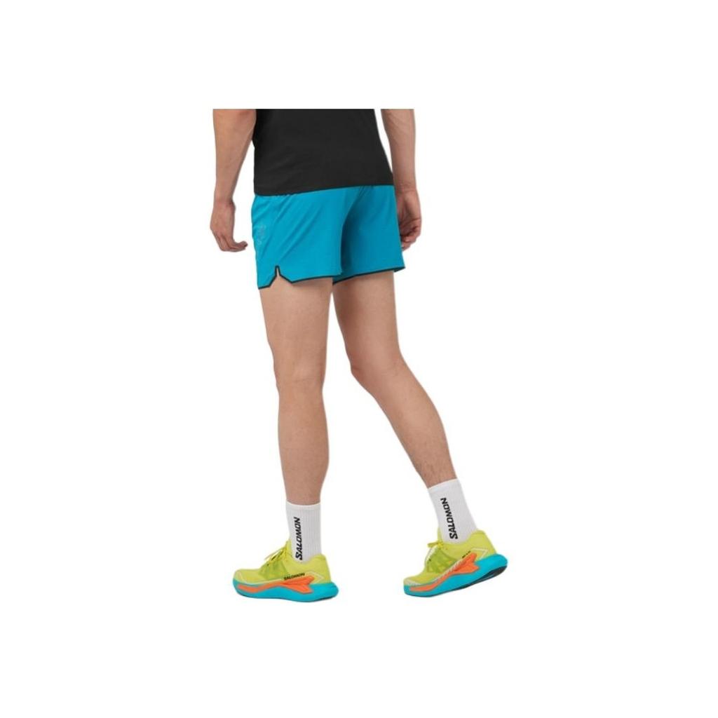 Salomon Letter Print Fashion Comfortable Versatile Skin-Friendly Casual Shorts Unisex Shorts Deep-Peacock-Blue LC2180800