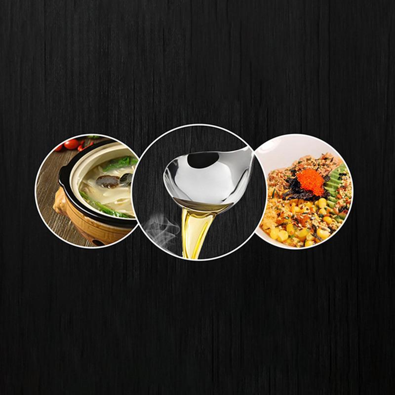 Oțel inoxidabil Vesele de uz casnic Linguriță de uz casnic Simțiți-vă confortabil lingură mică cu mâner lung