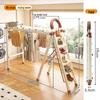 Multifunctional Folding Carbon Steel Ladder and Clothes Drying Rack