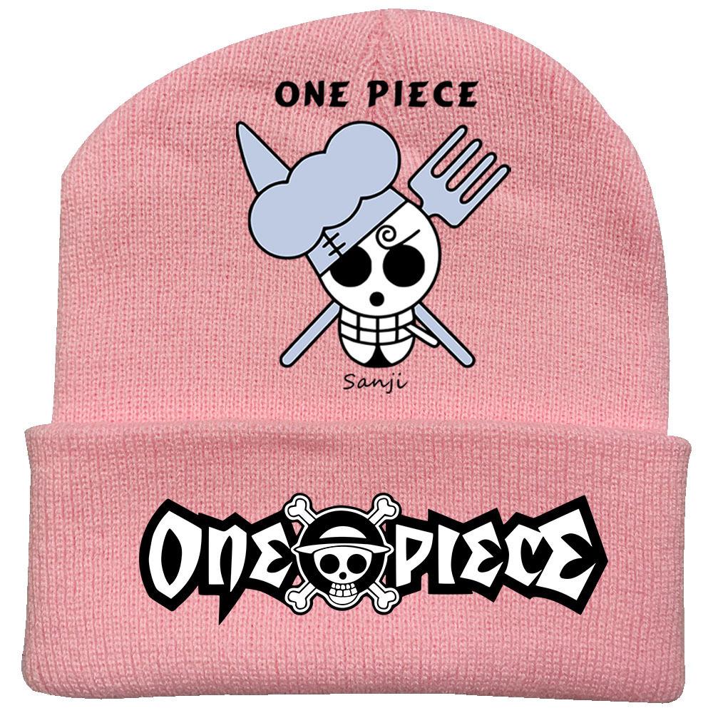 One Piece Anime Knit Hat: Warm Velvet Lined, Rolled Brim, Adult Outdoor Beanie