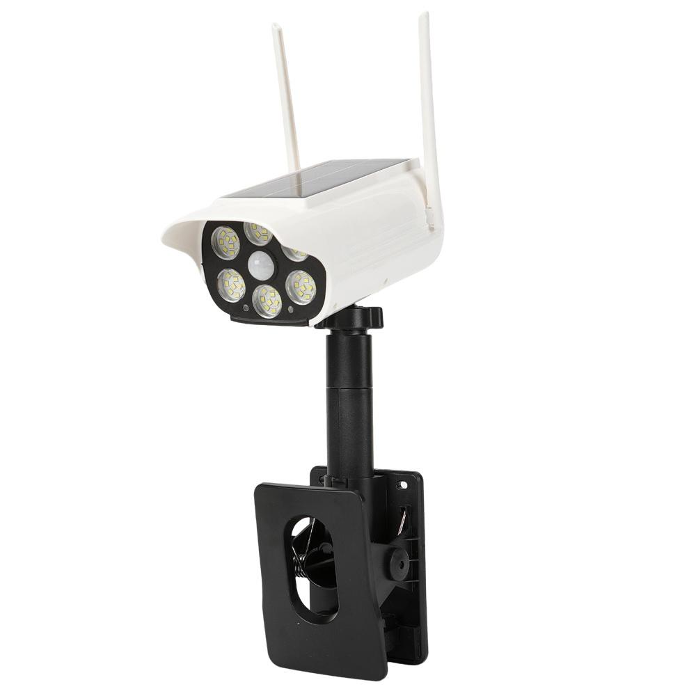 Solar Powered Virtual Camera Safety Light, Two-way Fixture, Multi Style Motion Sensor Waterproof Fence Outdoor Platform Floodlight