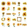 High-Quality 50Pcs High-Quality Sunflower High-Quality Vinyl High-Quality Decals High-Quality Aesthetic Self-assembly High-Quality Stickers