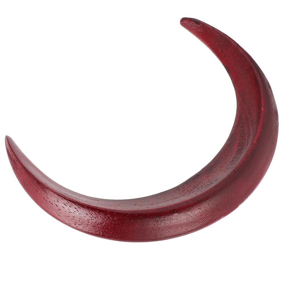 Moon Hair Fork Wooden Moon Hairpin Stylish All Matching Carved Hair Stick Exquisite Decorative Hair Clip for Daily Party Camping L Size