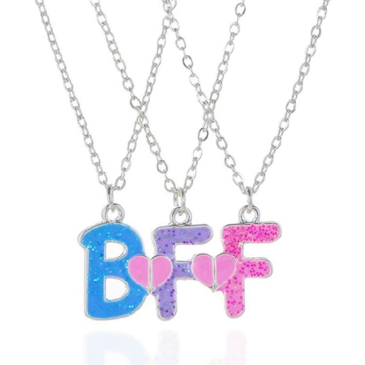 

Girls Friend BFF Letter Pendant Necklaces BFF Friendship Forever Jewelry Gift 1